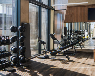 The fitness floor at the Life Time Scottsdale Fashion Square club location