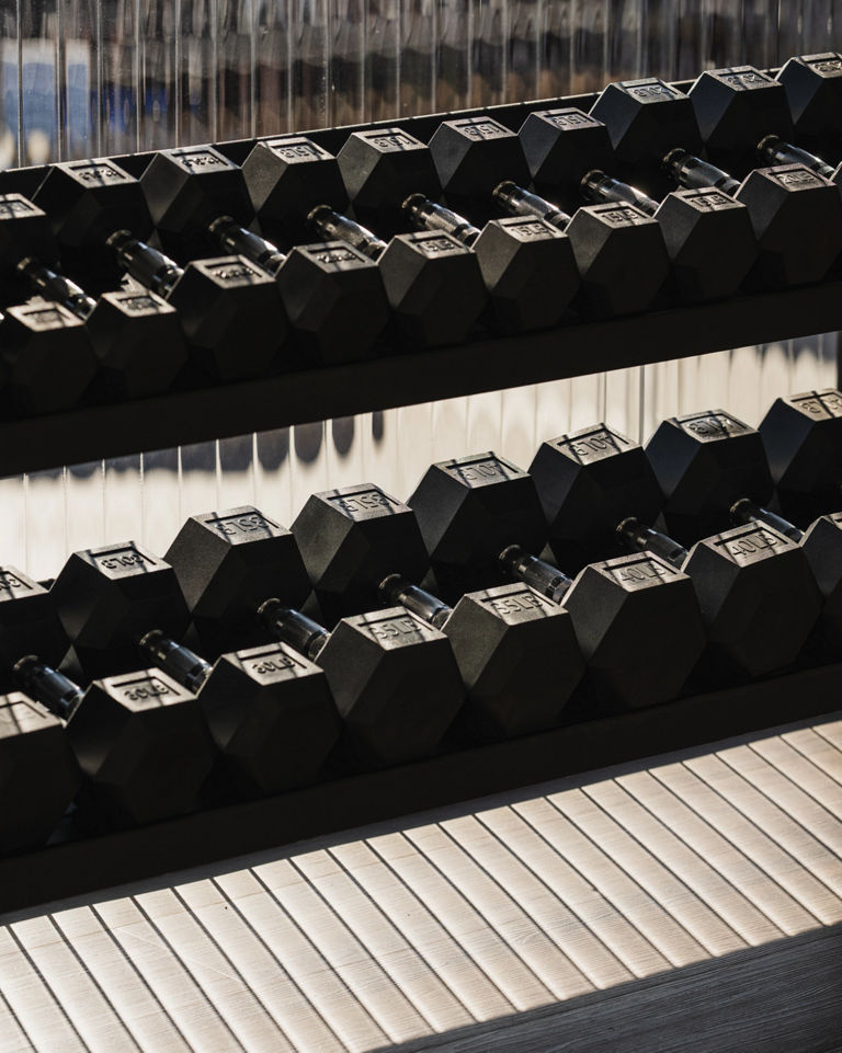 Workout Floor at Medford at Station Landing Life Time