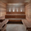 Indoor dry sauna at the Life Time Scottsdale Fashion Square club location