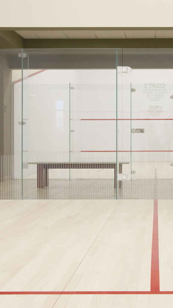 Squash court area at Life Time