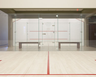 Squash court area at Life Time