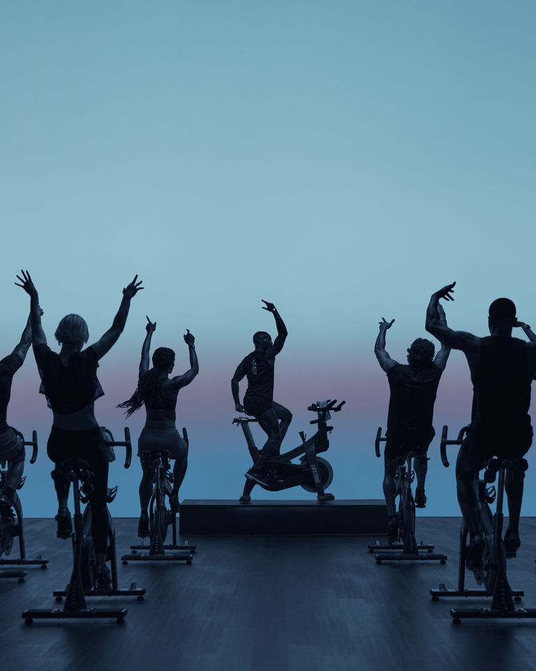 a cycle fitness class
