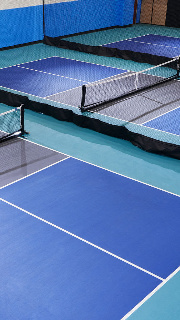 3 indoor pickleball courts