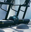 Treadmills and bosu balls from an UltraFit boutique group training class