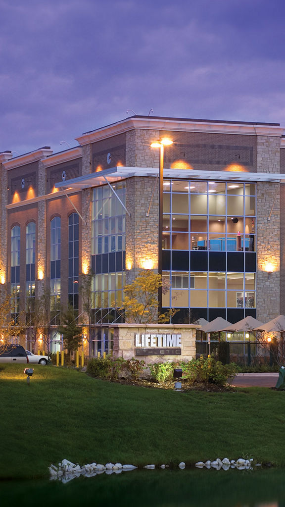 The exterior of the Vernon Hills Life Time location