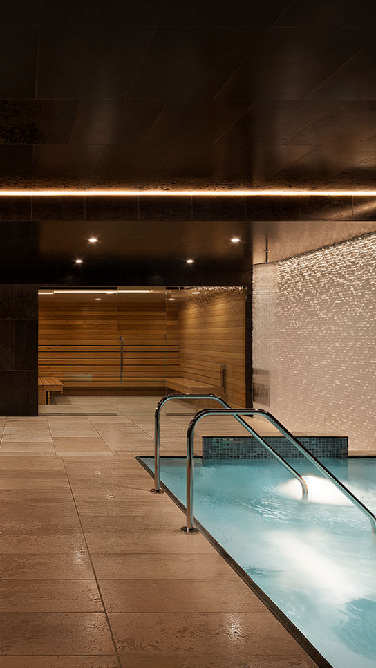 wet suite with whirlpool and steam room