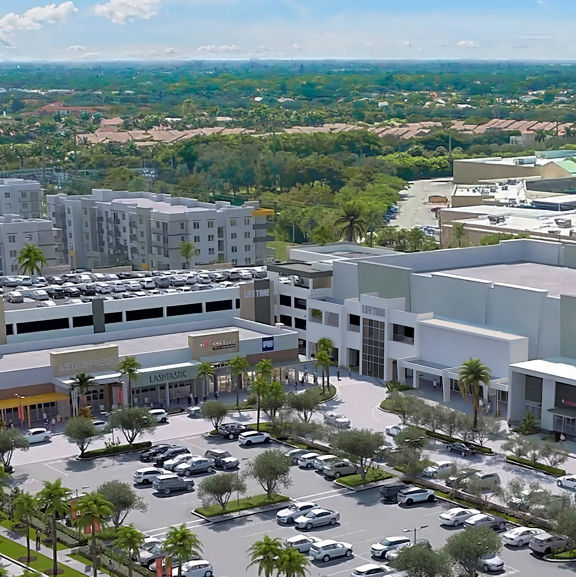 Aerial view of the Life Time West Boca club location