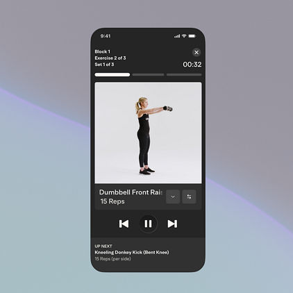 life time app workout screen