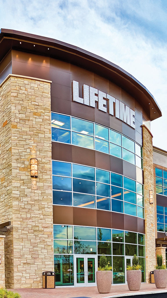 The exterior of the Westwood Life Time location