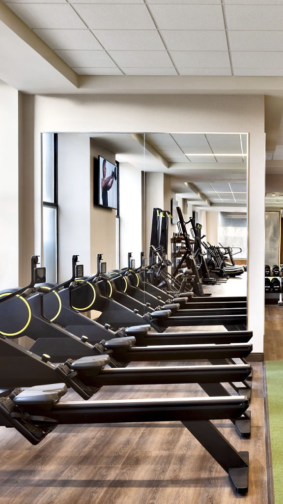 Rowing cardio machines at Life Time