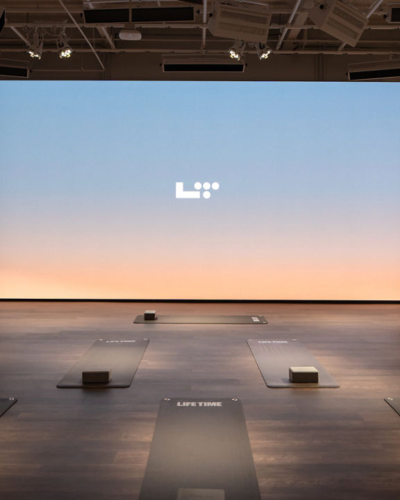 Group training studio at Life Time