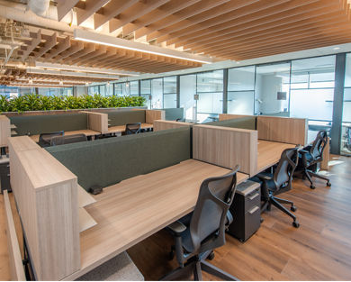 Photograph of the work space taken at our St. Louis Park, Minnesota, LT Work location.