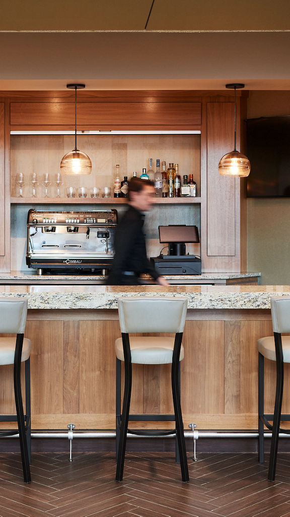 Coffee bar area at Life Time