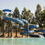 Outdoor waterslide at Life Time