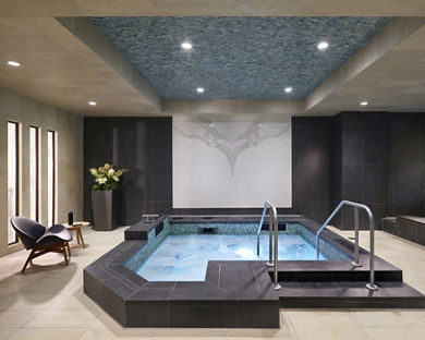 Indoor whirlpool at Life Time club