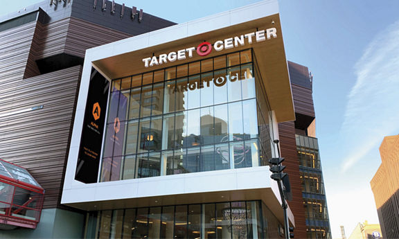 The exterior of the Target Center Life Time location